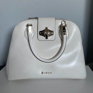 Baldinini Italian Purse Genuine leather White Bag Hand or Shoulder